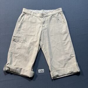 Casual Pettite Shorts Women Sz 6 White Pre-Owned Excellent